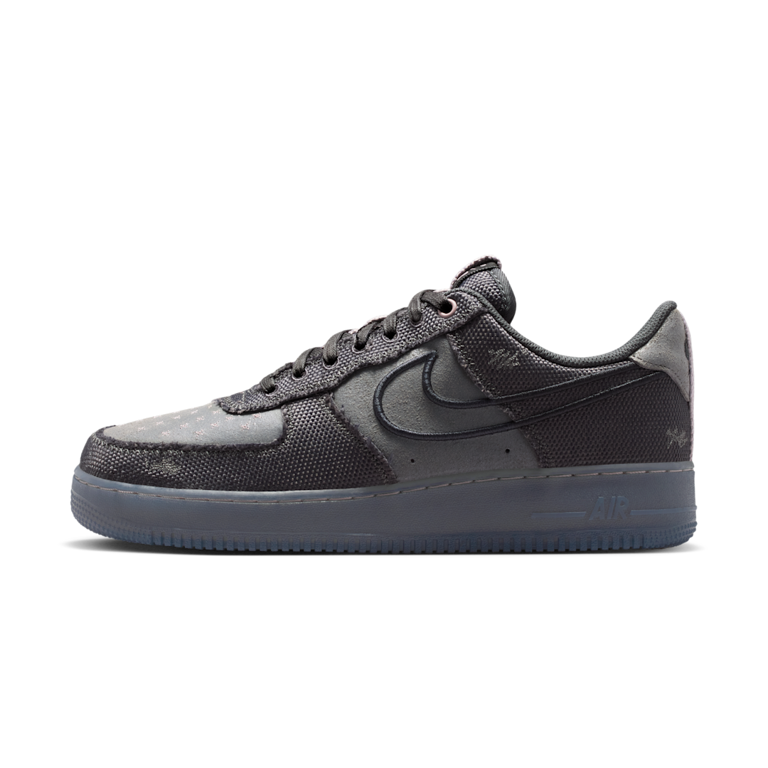 Overkicks - Nike Air Force 1 Low 07 Anthracite Iron Grey Violet Ore (IQ0614-060) - vista lateral