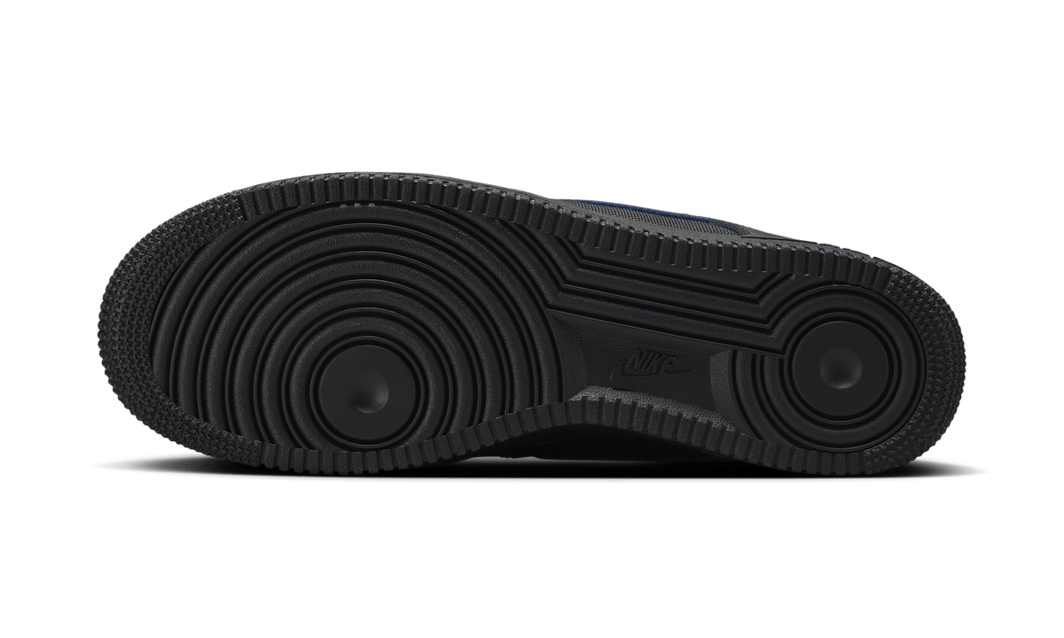 Overkicks - Nike Air Force 1 Low 07 Black Astronomy Blue (HM9605-001) - par completo