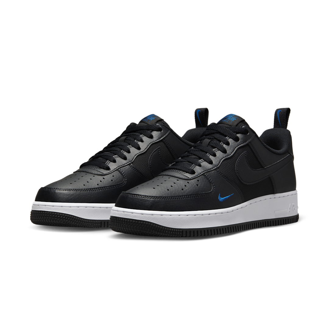 Overkicks - Nike Air Force 1 Low 07 Black Court Blue (FZ4625-001) - vista trasera