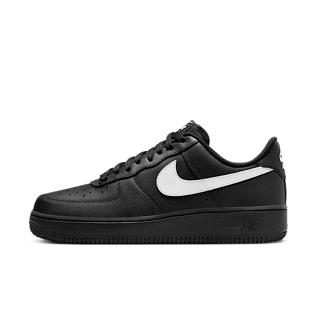 Overkicks - Nike Air Force 1 Low 07 Black White 2023 (FZ0627-010) - vista lateral