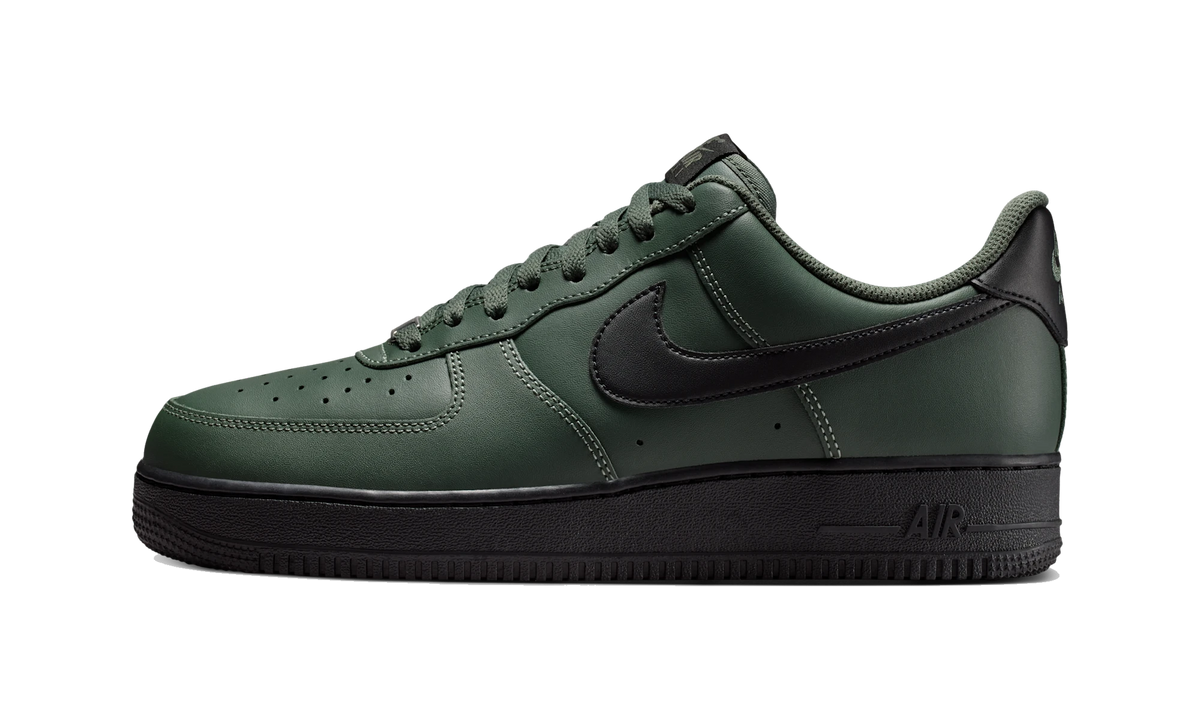 Overkicks - Nike Air Force 1 Low 07 Camo Green Black (FJ4146-303) - vista lateral