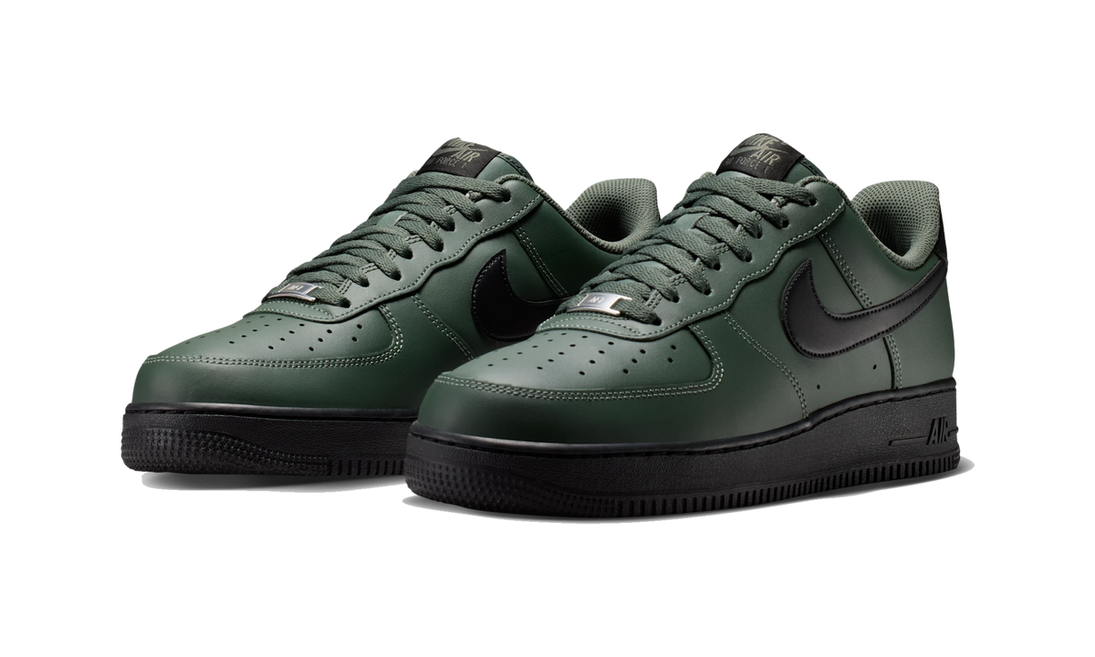 Overkicks - Nike Air Force 1 Low 07 Camo Green Black (FJ4146-303) - vista trasera