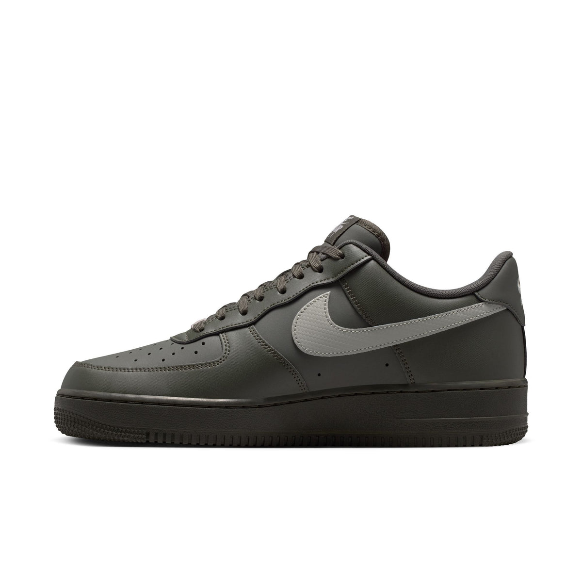 Nike Air Force 1 Low 07 Carbon Fiber Swoosh Newsprint College Grey