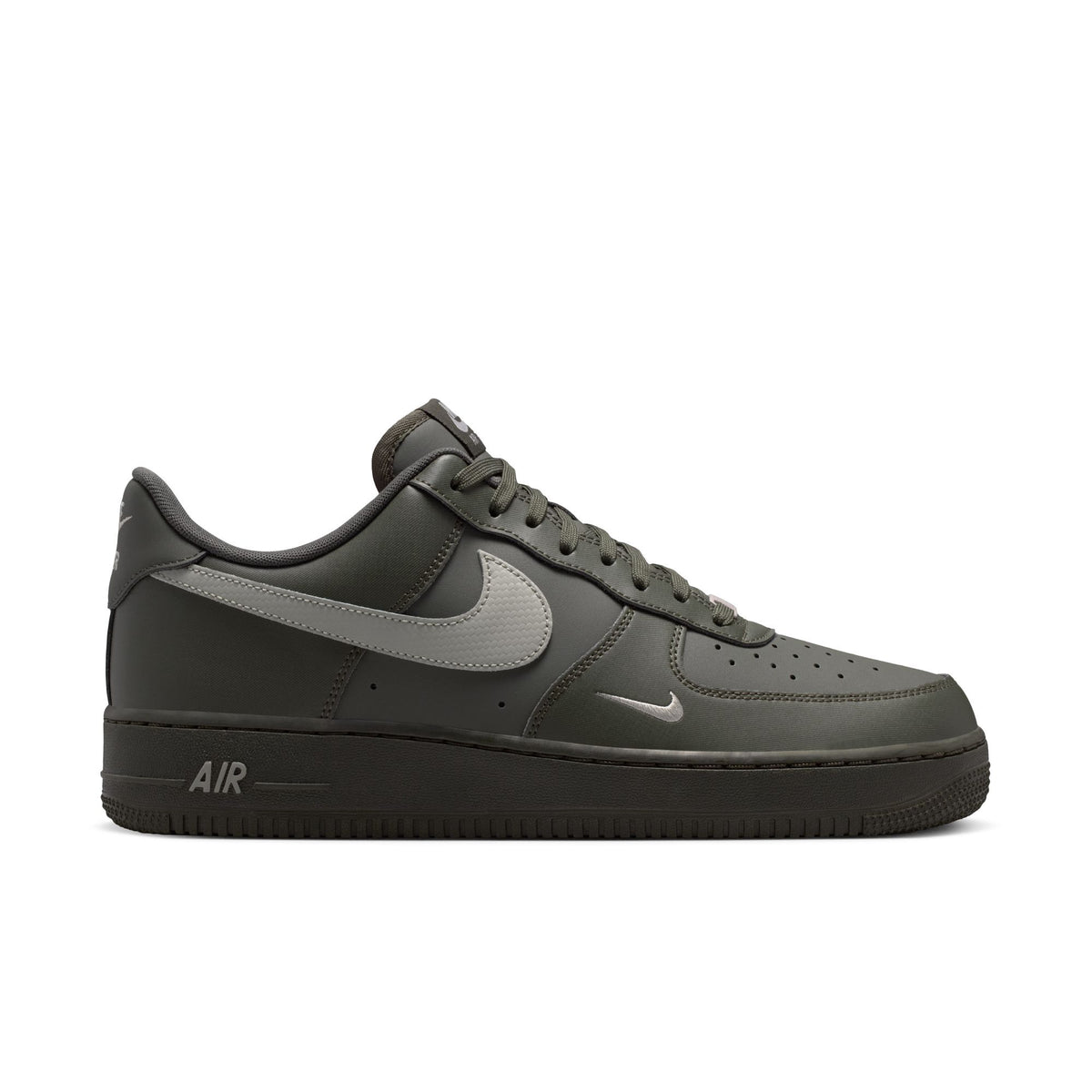 Nike Air Force 1 Low 07 Carbon Fiber Swoosh Newsprint College Grey