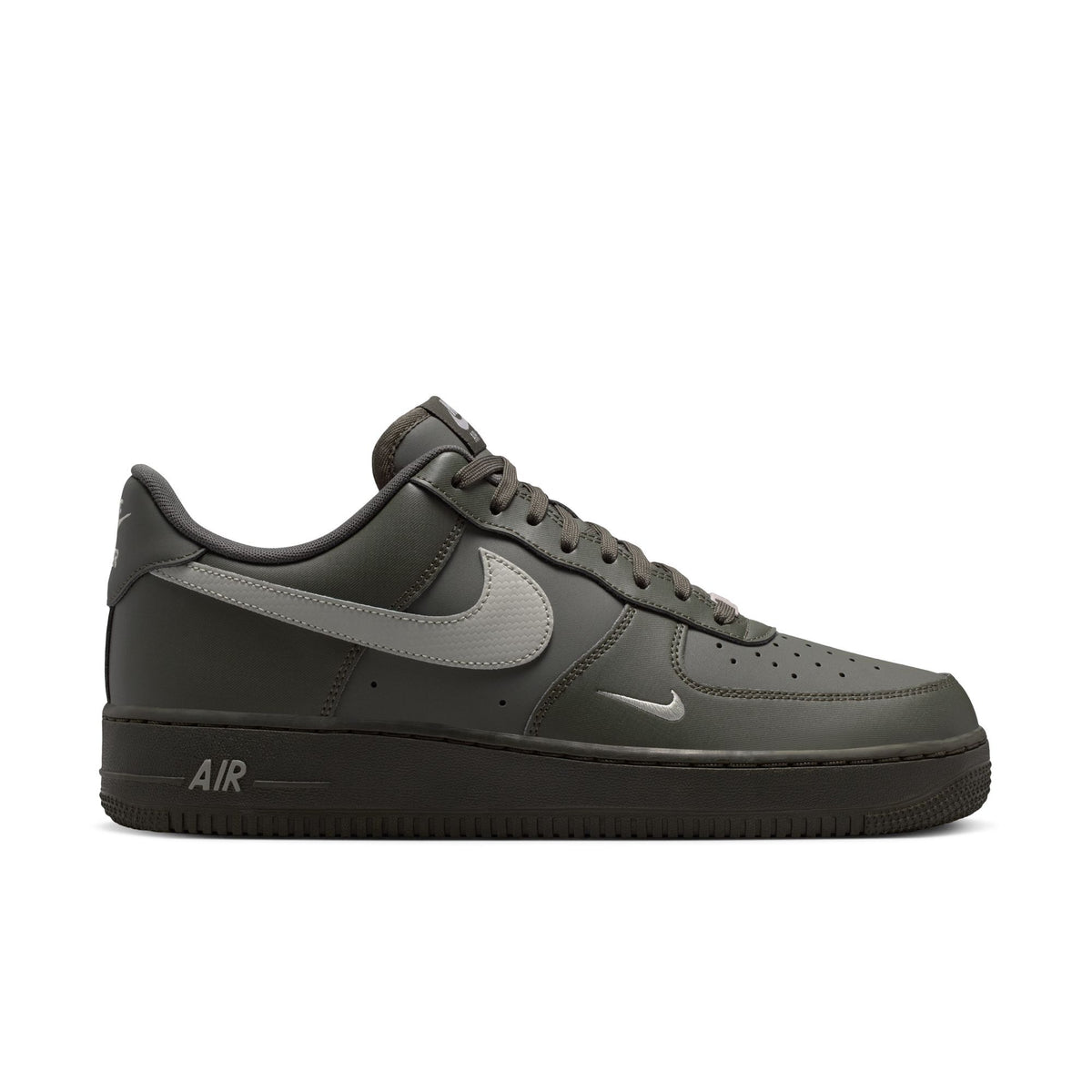 Nike Air Force 1 Low 07 Carbon Fiber Swoosh Newsprint College Grey