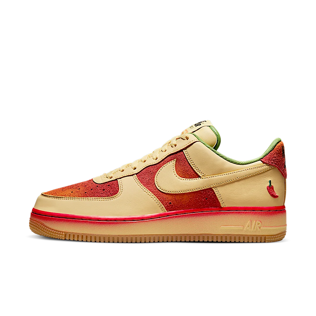 Overkicks - Nike Air Force 1 Low 07 Chili Pepper (DZ4493-700) - vista lateral