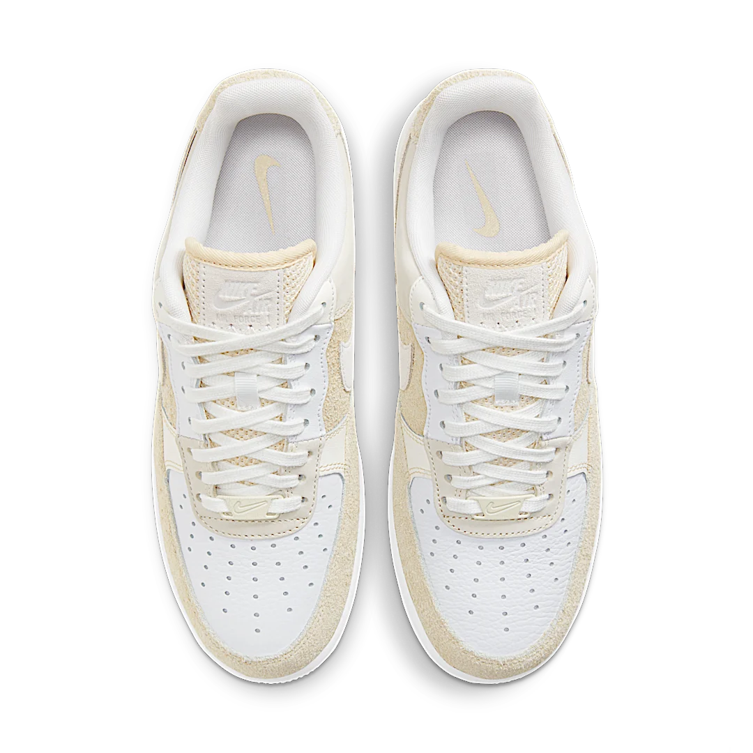 Overkicks - Nike Air Force 1 Low 07 Coconut Milk (DD6618-100) - par completo