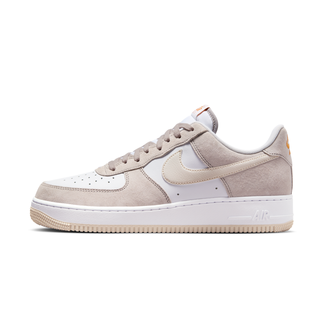 Overkicks - Nike Air Force 1 Low 07 College Grey Light Orewood Brown (IB3080-001) - vista lateral