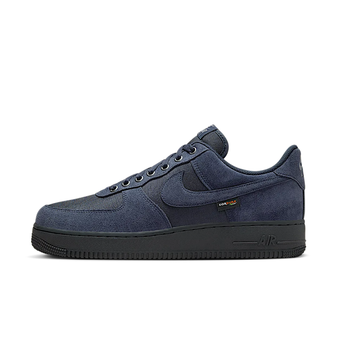 Overkicks - Nike Air Force 1 Low 07 Cordura Dark Obsidian (HQ3822-400) - vista lateral
