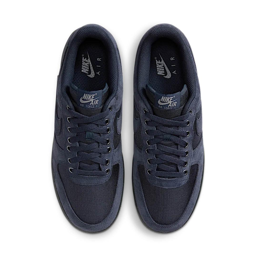 Overkicks - Nike Air Force 1 Low 07 Cordura Dark Obsidian (HQ3822-400) - par completo