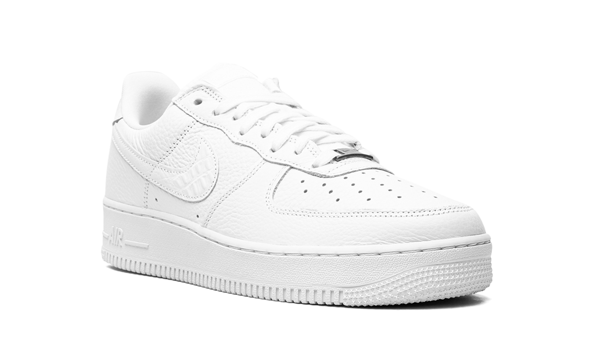 Overkicks - Nike Air Force 1 Low 07 Craft Quadruple White (CU4865-100) - detalle lateral interior