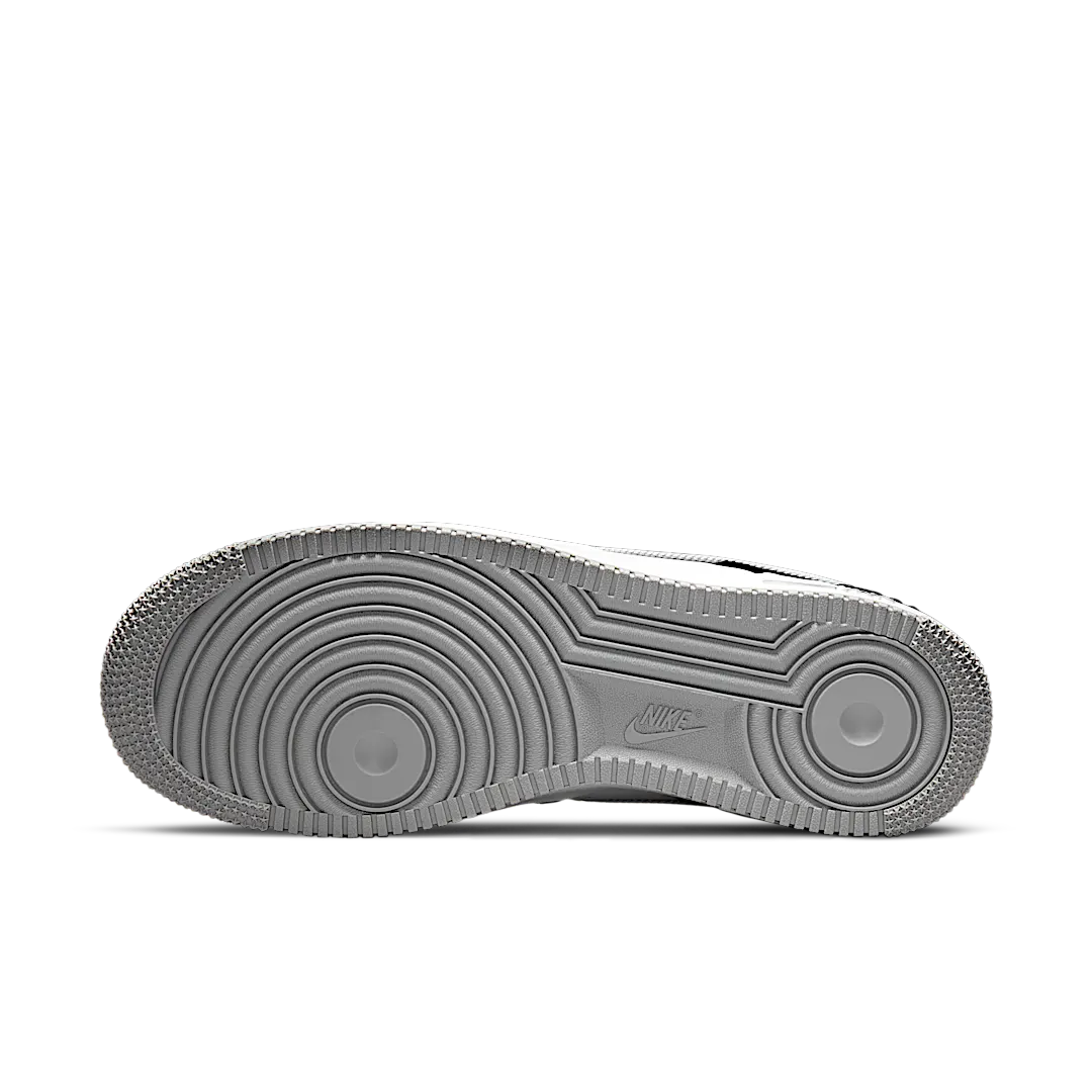 Overkicks - Nike Air Force 1 Low 07 EMB Raiders Black White (CT2301-001) - detalle suela