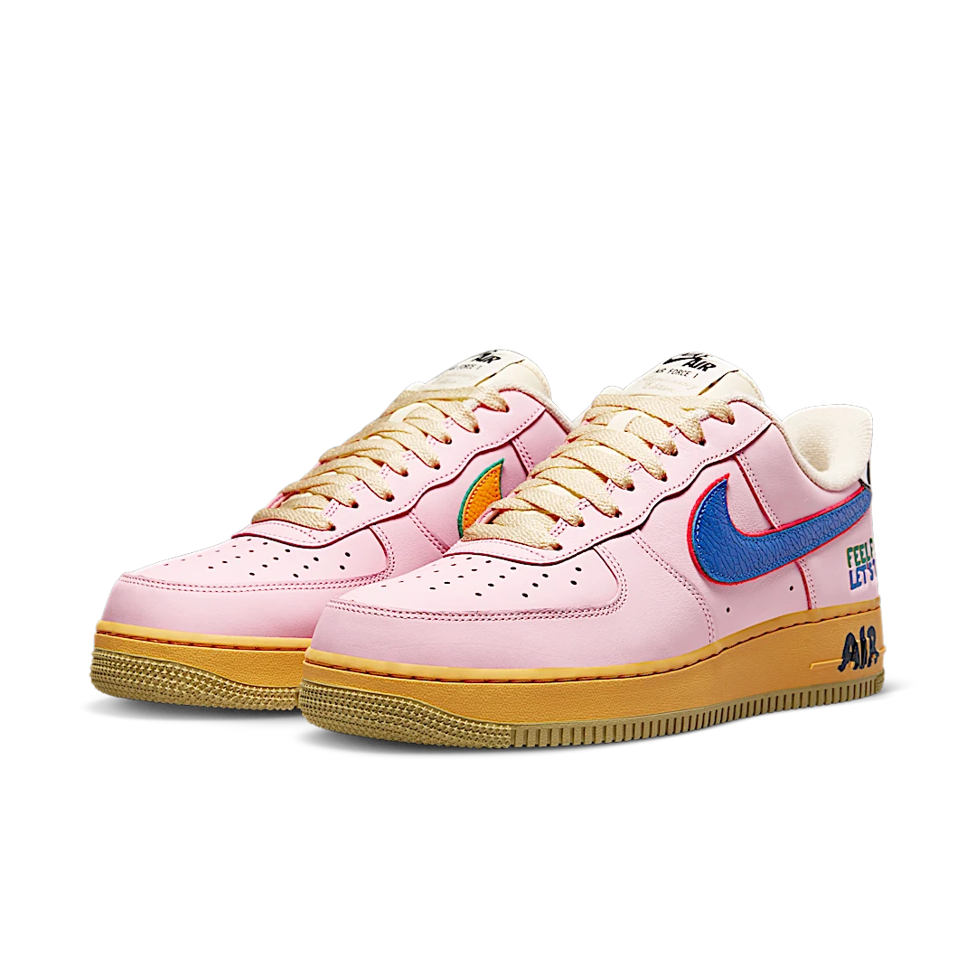 Overkicks - Nike Air Force 1 Low 07 Feel Free, Lets Talk (DX2667-600) - vista trasera
