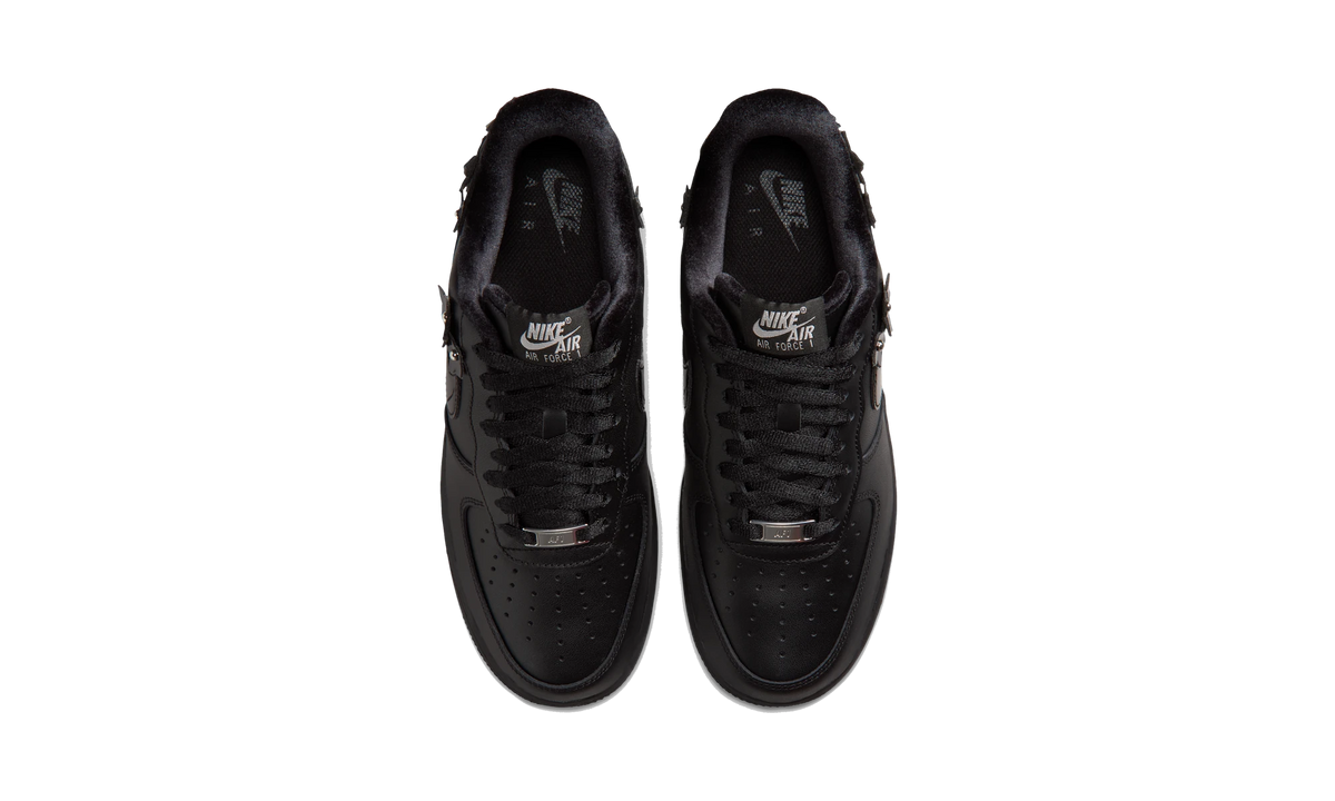 Overkicks - Nike Air Force 1 Low 07 Florette Black Off-Noir (Womens) (IR8637-001) - vista superior