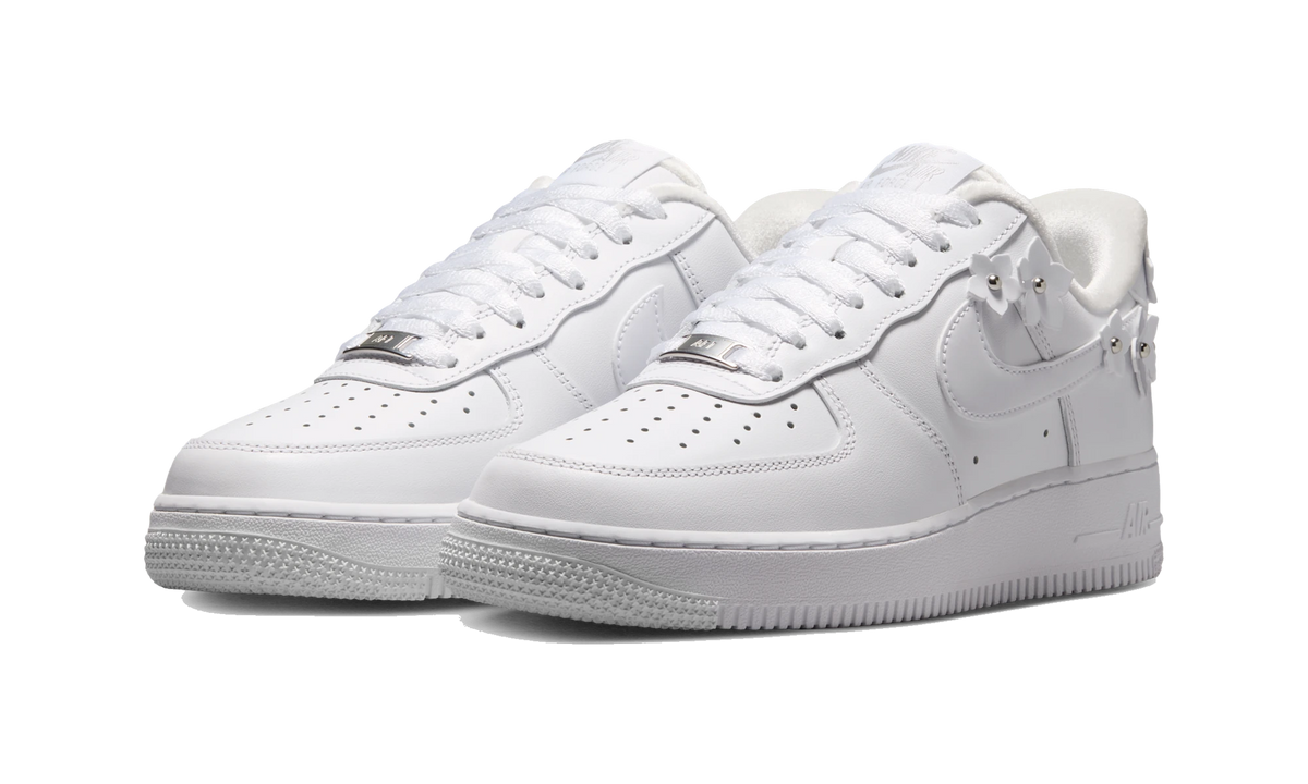 Overkicks - Nike Air Force 1 Low 07 Florette White Wolf Grey (IR8637-100) - vista trasera