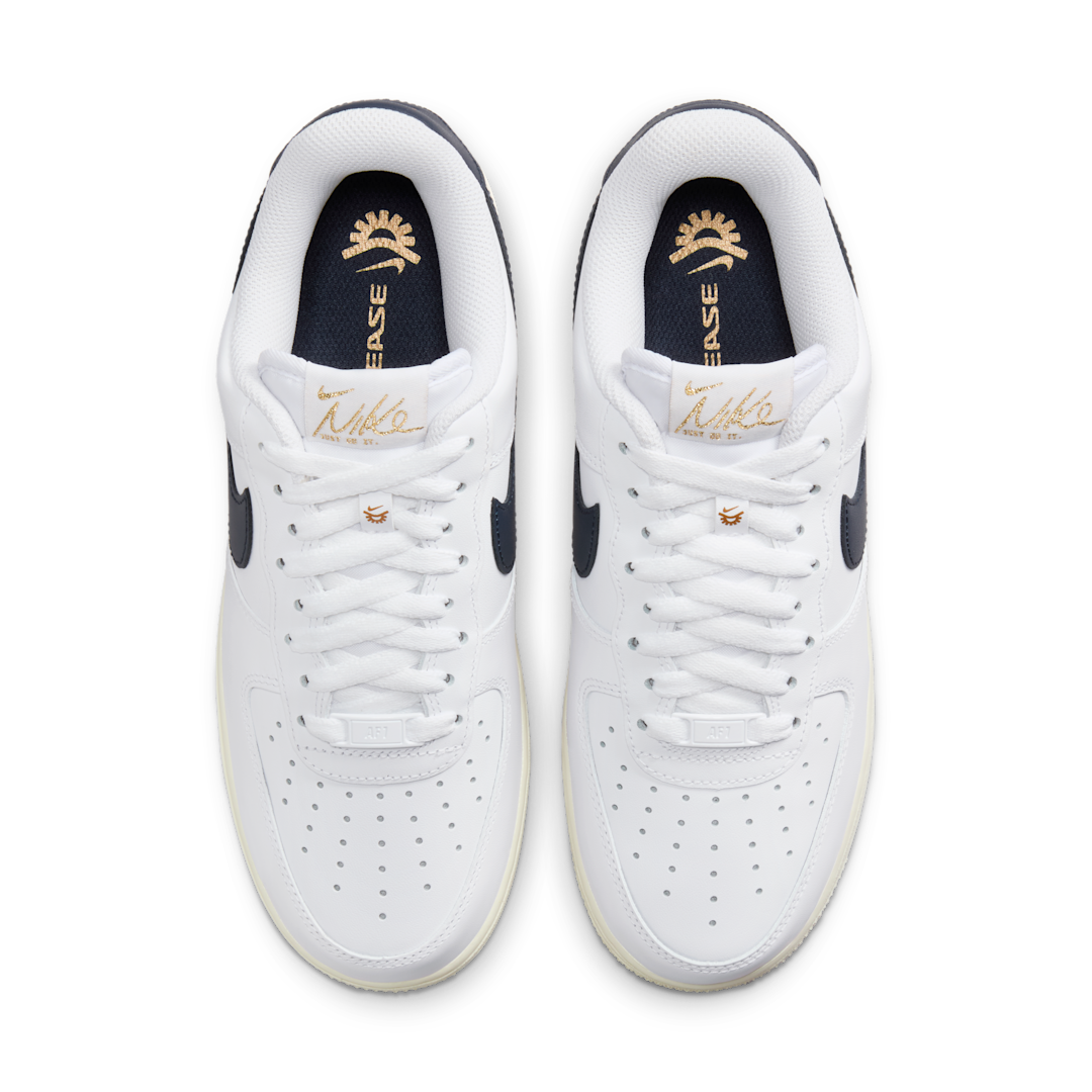 Overkicks - Nike Air Force 1 Low 07 Flyease Olympic (HJ9122-100) - par completo