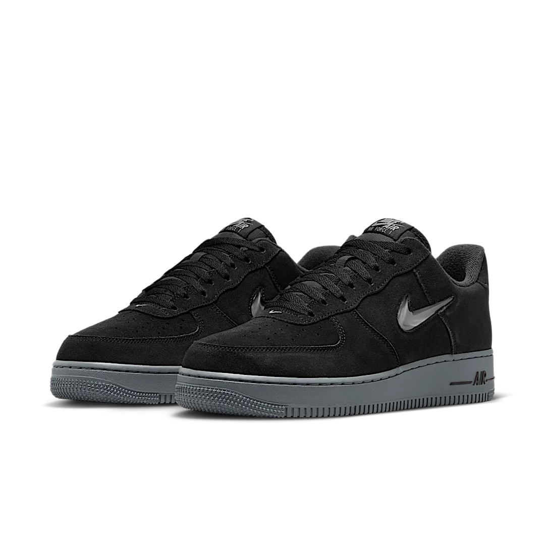 Overkicks - Nike Air Force 1 Low 07 Jewel Black Cool Grey (HQ3827-002) - vista trasera