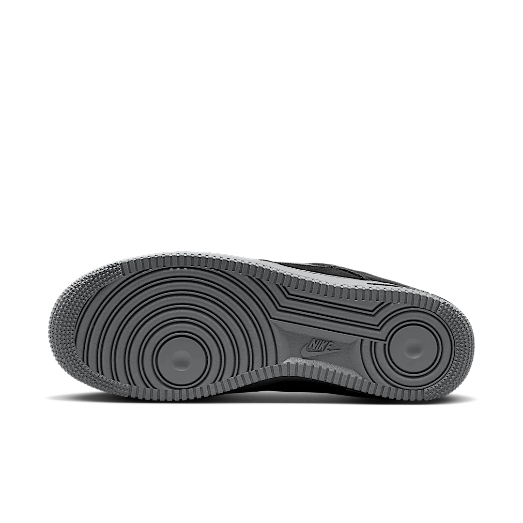 Overkicks - Nike Air Force 1 Low 07 Jewel Black Cool Grey (HQ3827-002) - detalle suela