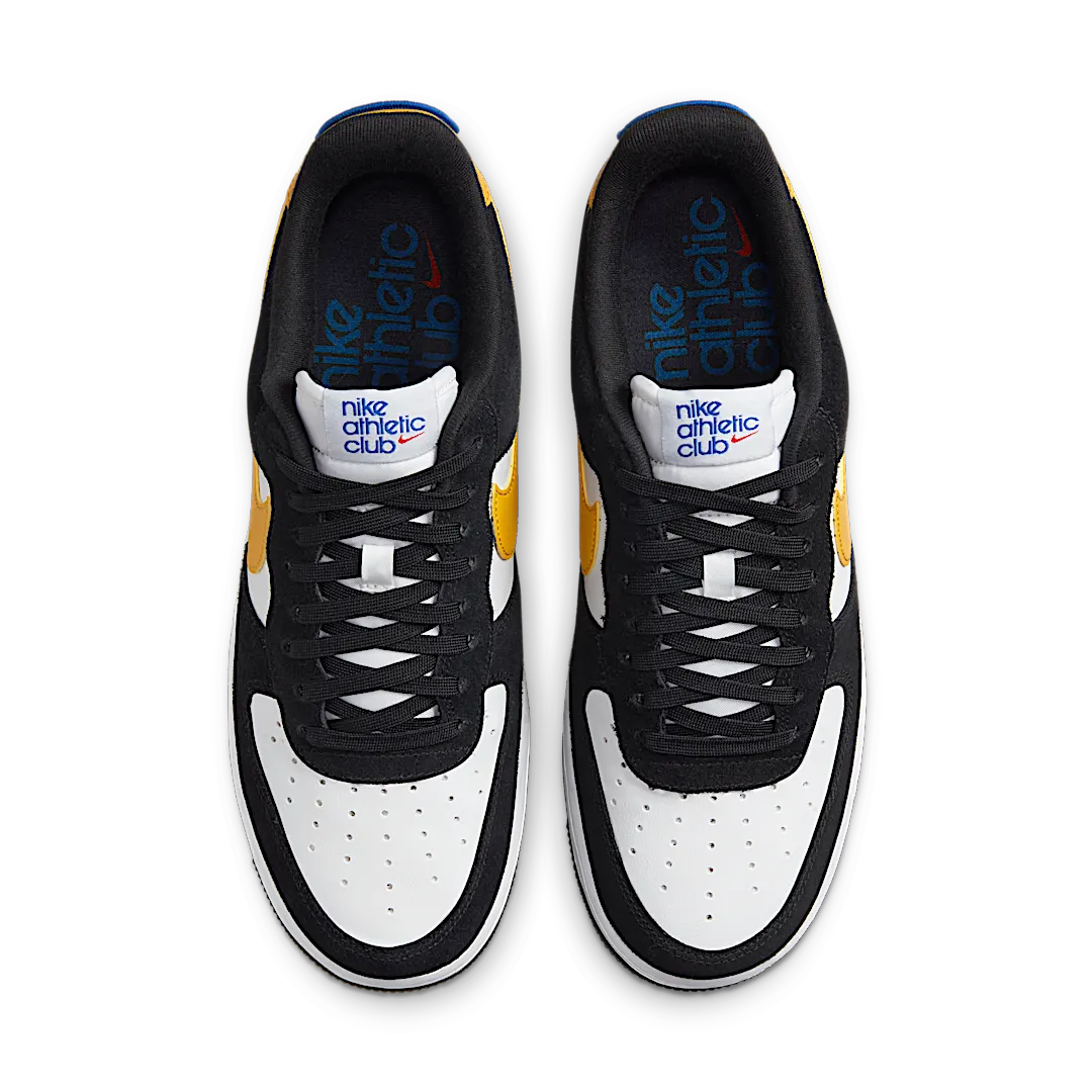 Overkicks - Nike Air Force 1 Low 07 LV8 Athletic Club Black University Gold (DH7568-002) - vista trasera