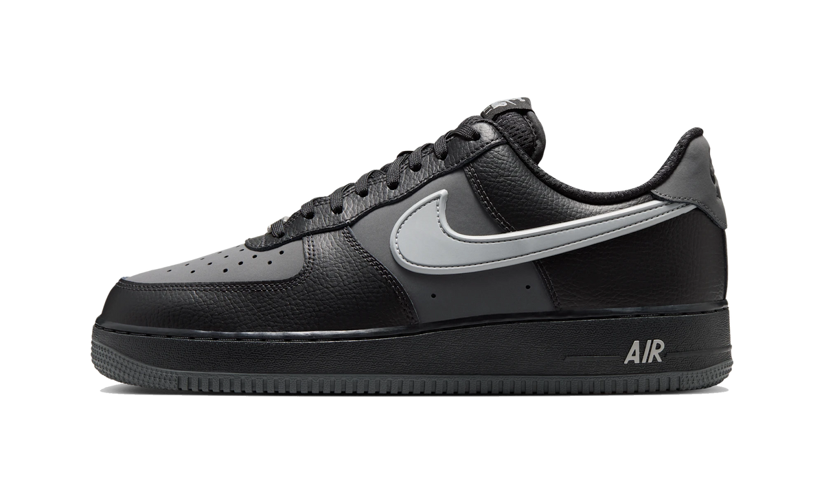 Overkicks - Nike Air Force 1 Low 07 LV8 Black Light Smoke Grey (IR1475-010) - vista lateral