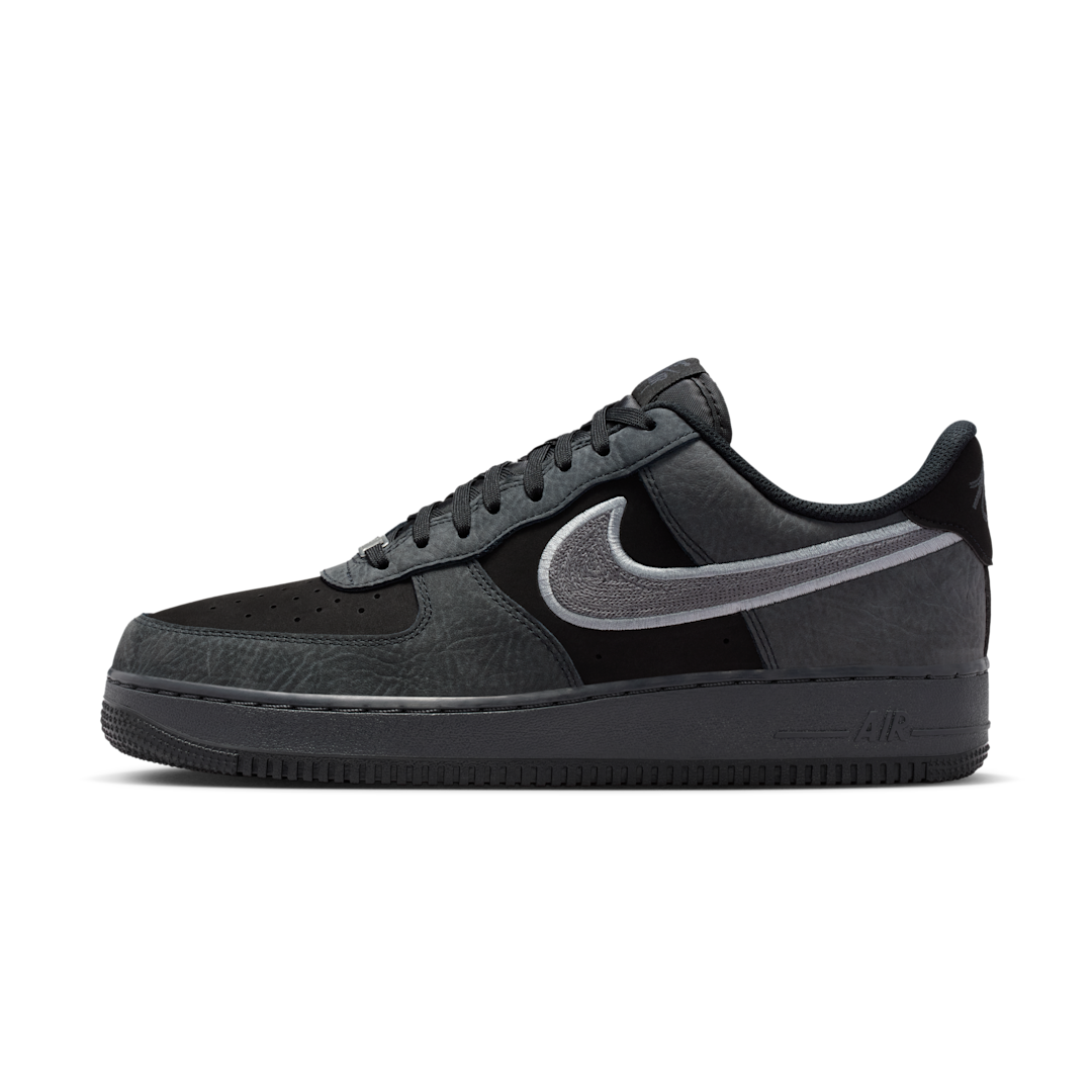 Overkicks - Nike Air Force 1 Low 07 LV8 Black Smoke Grey (IB6842-002) - vista lateral