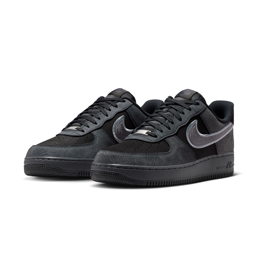 Overkicks - Nike Air Force 1 Low 07 LV8 Black Smoke Grey (IB6842-002) - vista trasera