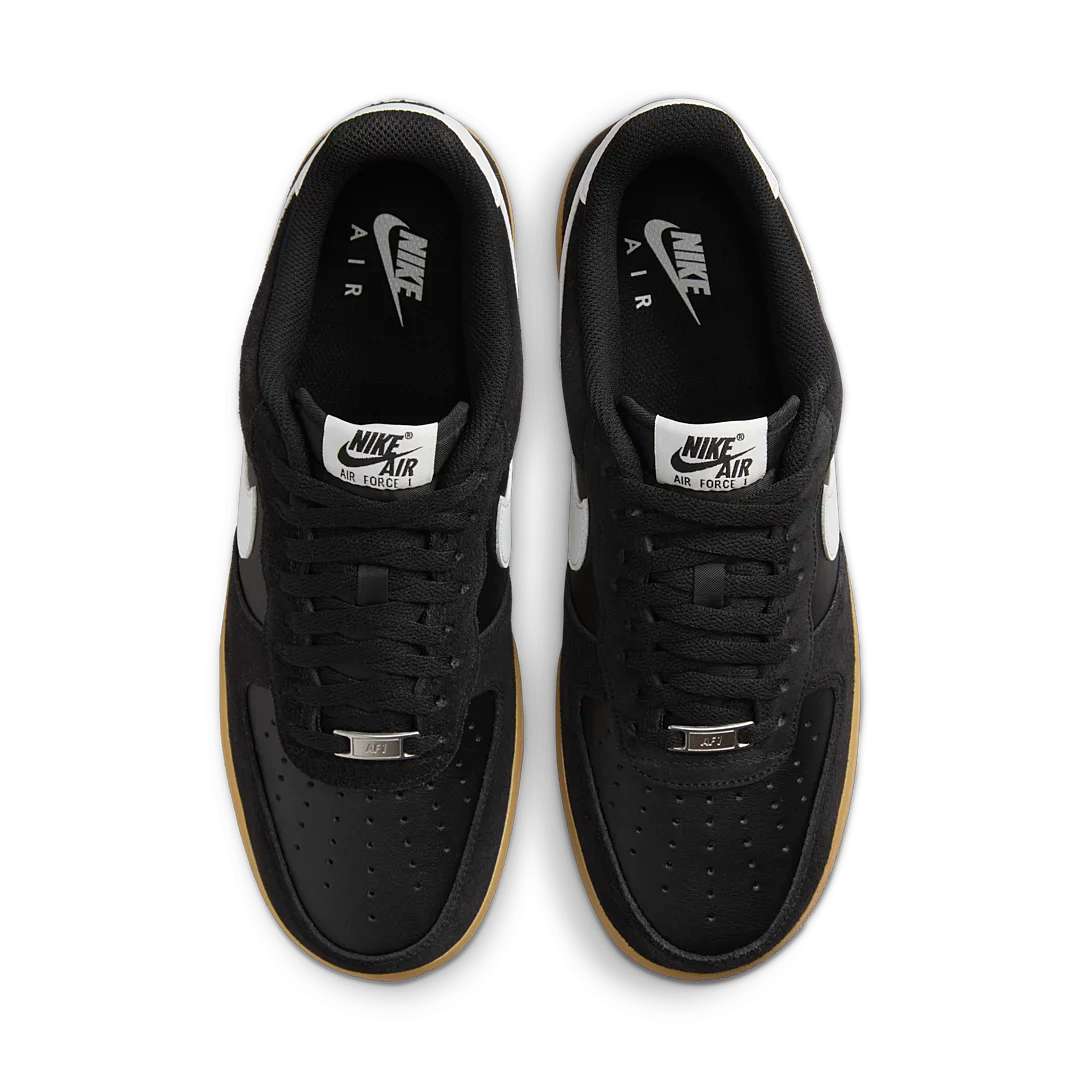 Overkicks - Nike Air Force 1 Low 07 LV8 Black Summit White Gum (FQ8714-004) - par completo