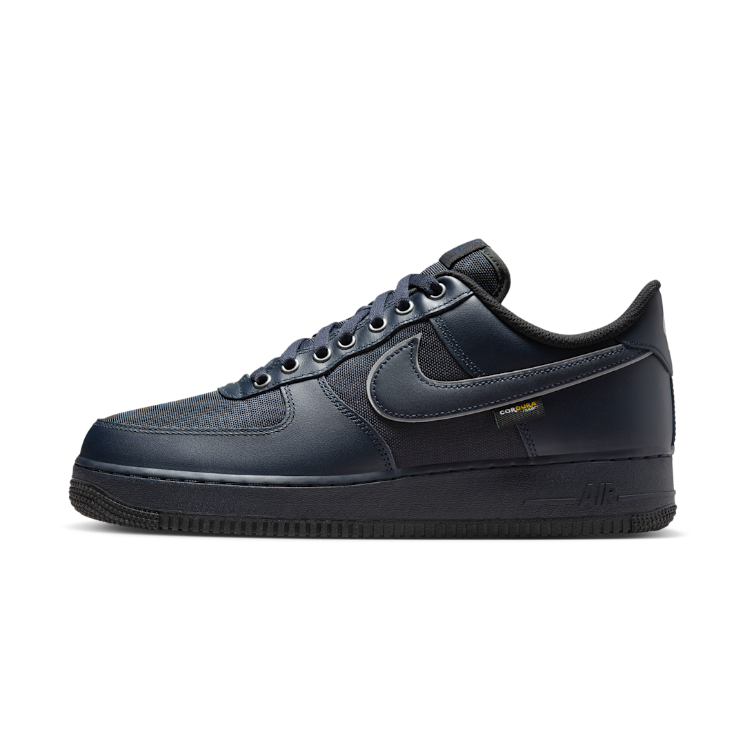 Overkicks - Nike Air Force 1 Low 07 LV8 Dark Obsidian Cordura (IM6001-475) - vista lateral