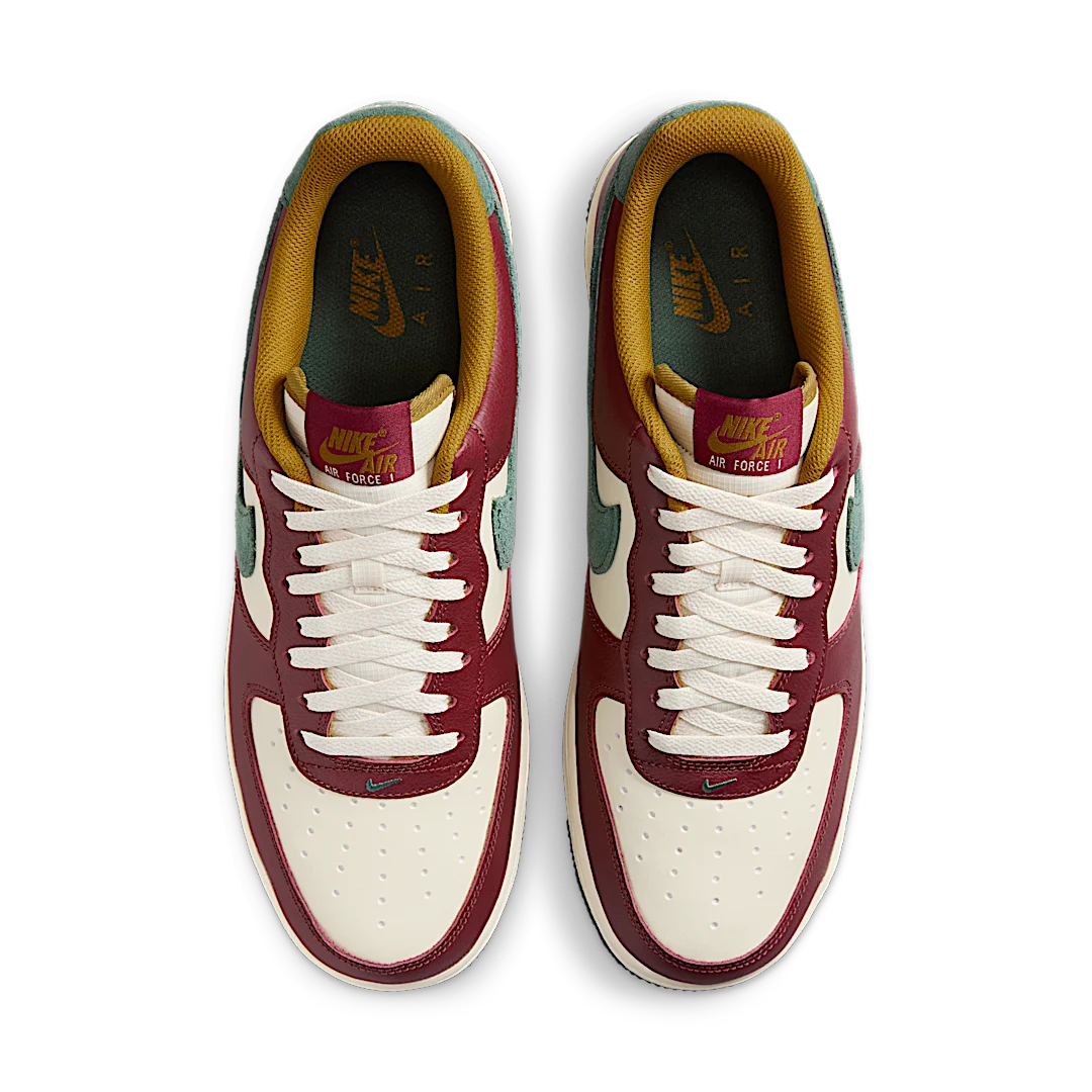 Overkicks - Nike Air Force 1 Low 07 LV8 Dark Team Red Vintage Green (HQ3612-113) - par completo