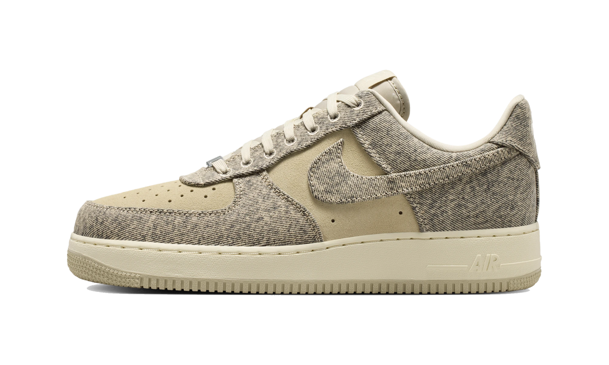 Overkicks - Nike Air Force 1 Low 07 LV8 Denim Desert Khaki (IR0951-201) - vista lateral