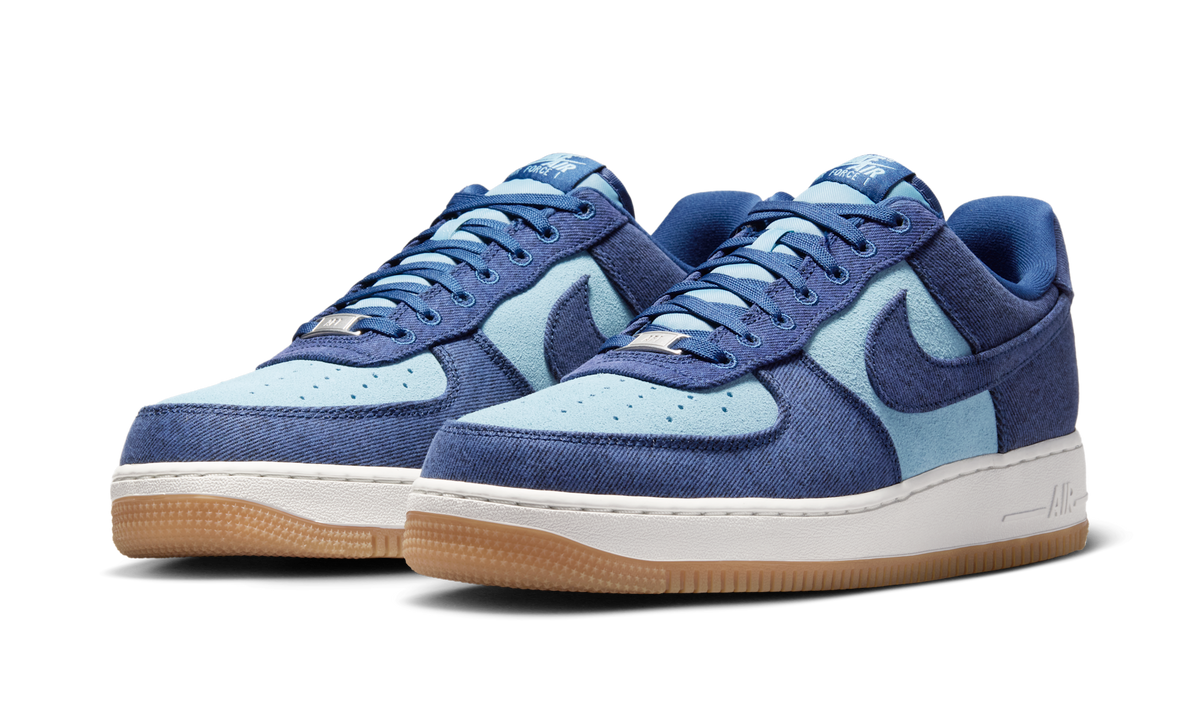 Overkicks - Nike Air Force 1 Low 07 LV8 Denim Navy Worn Blue (IR0951-400) - vista trasera
