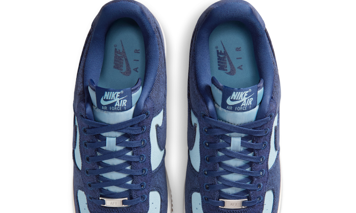 Overkicks - Nike Air Force 1 Low 07 LV8 Denim Navy Worn Blue (IR0951-400) - vista superior