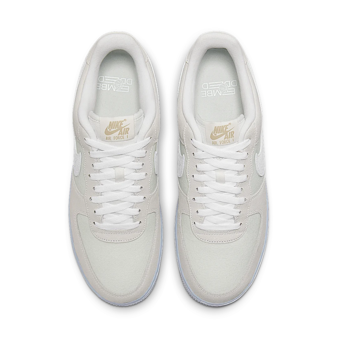 Overkicks - Nike Air Force 1 Low 07 LV8 EMB Summit White Blue Whisper (DV0787-100) - vista trasera