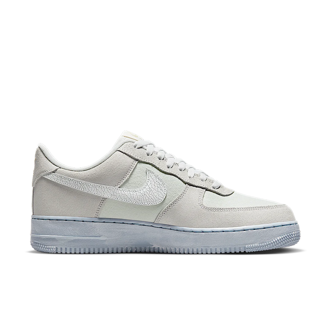 Overkicks - Nike Air Force 1 Low 07 LV8 EMB Summit White Blue Whisper (DV0787-100) - par completo