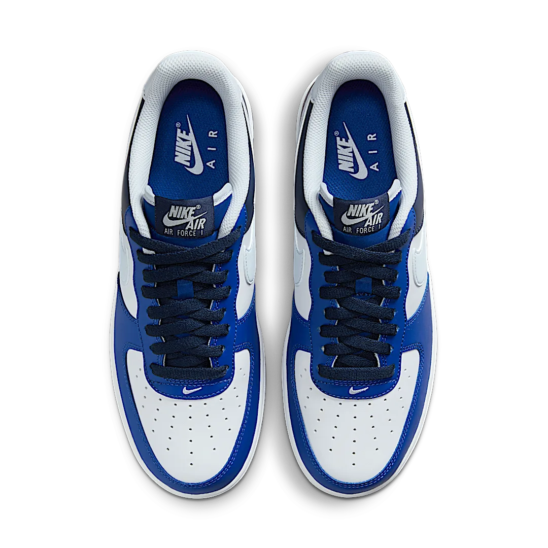Overkicks - Nike Air Force 1 Low 07 LV8 Game Royal Navy (FQ8825-100) - par completo