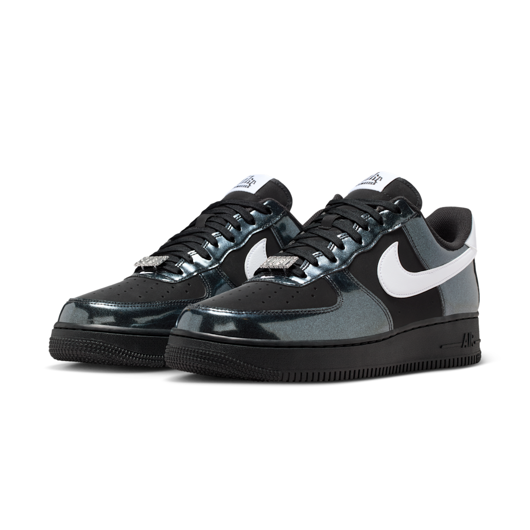 Overkicks - Nike Air Force 1 Low 07 LV8 Glam Rock Black White (IB6843-001) - vista trasera