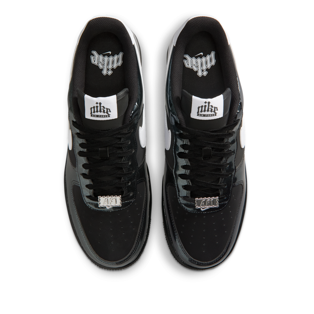 Overkicks - Nike Air Force 1 Low 07 LV8 Glam Rock Black White (IB6843-001) - par completo