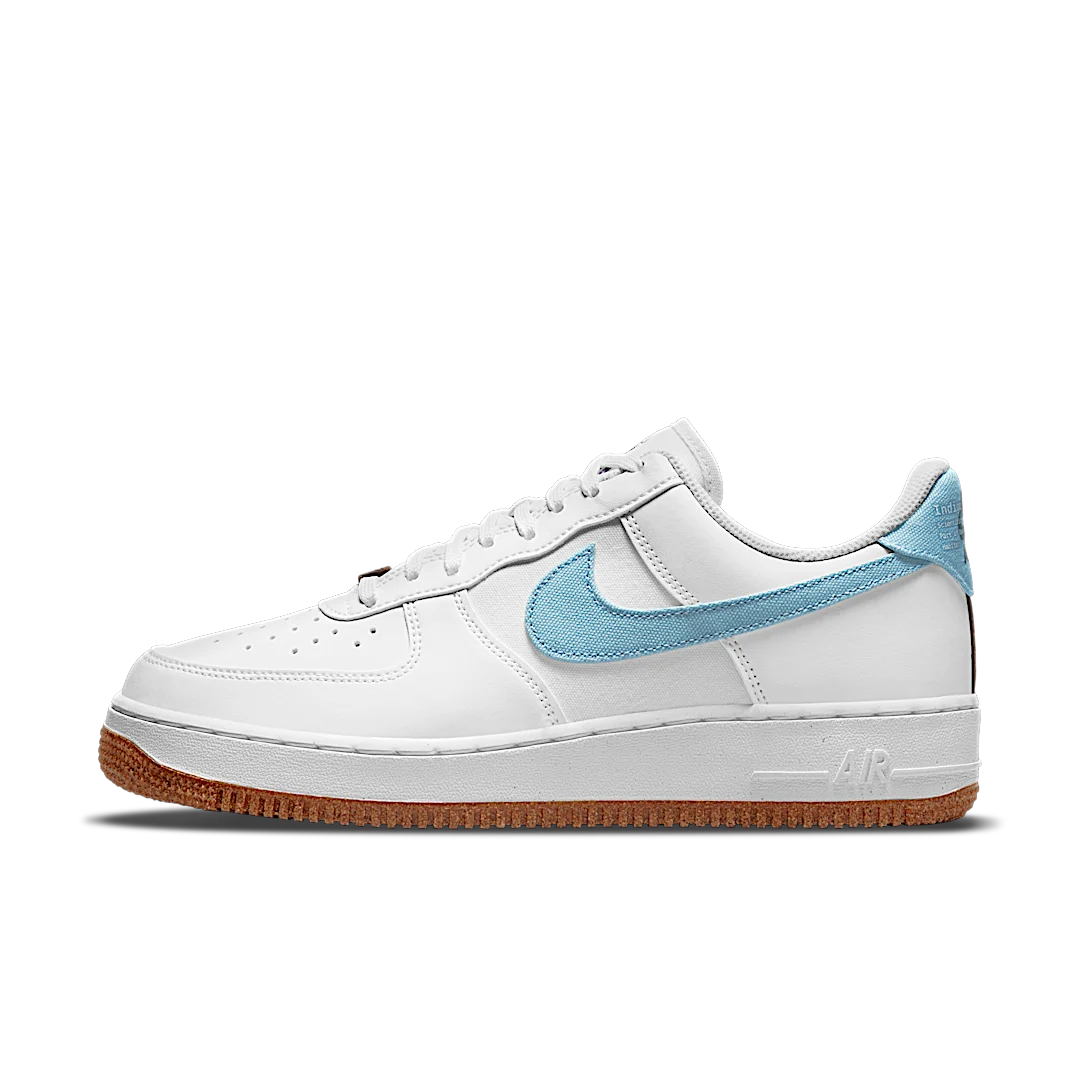 Overkicks - Nike Air Force 1 Low 07 LV8 Indigo (CZ0338-100) - vista lateral