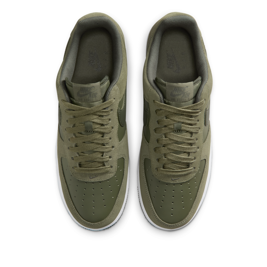 Overkicks - Nike Air Force 1 Low 07 LV8 Medium Olive White (IB6388-200) - par completo