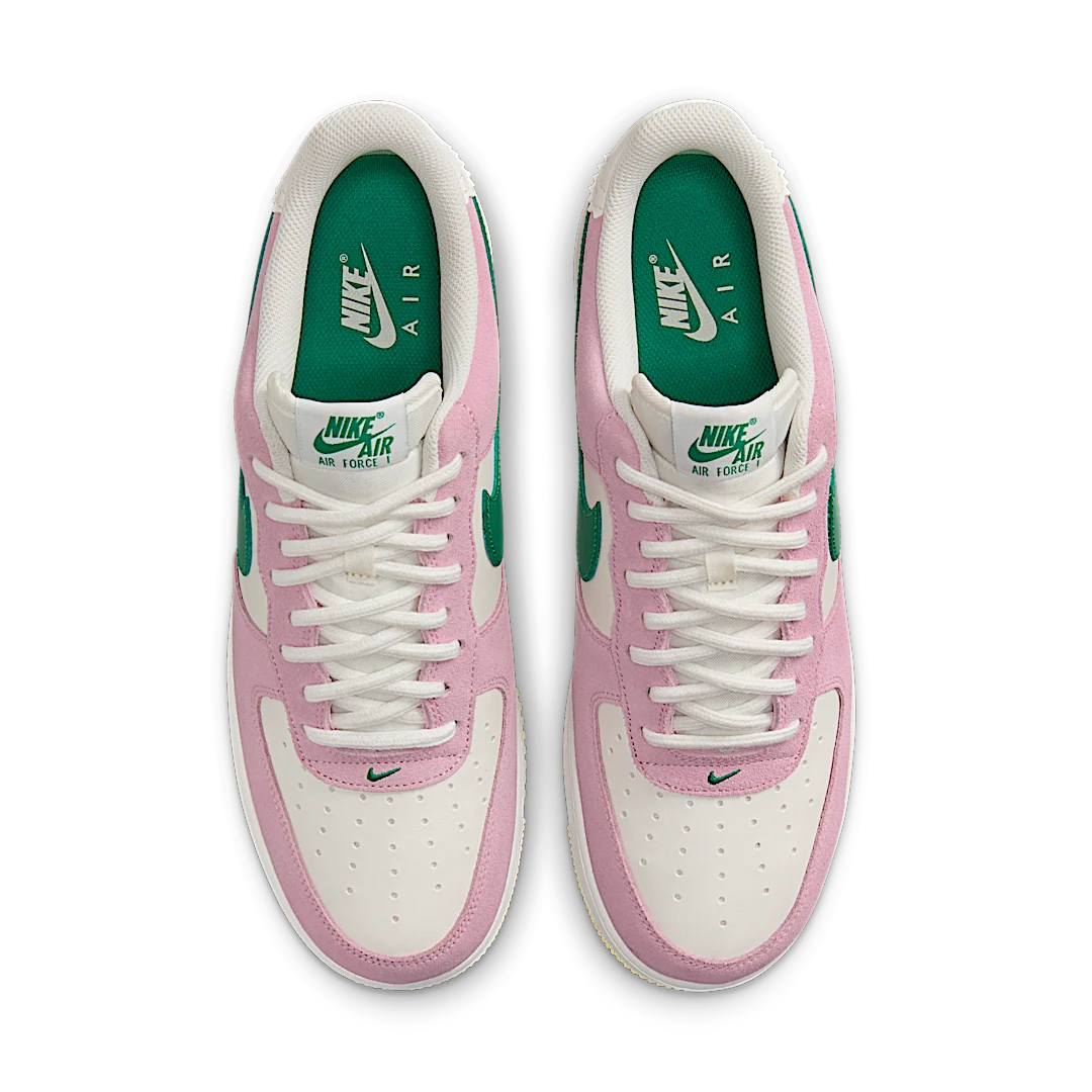 Overkicks - Nike Air Force 1 Low 07 LV8 Medium Soft Pink Malachite (FV9346-100) - par completo