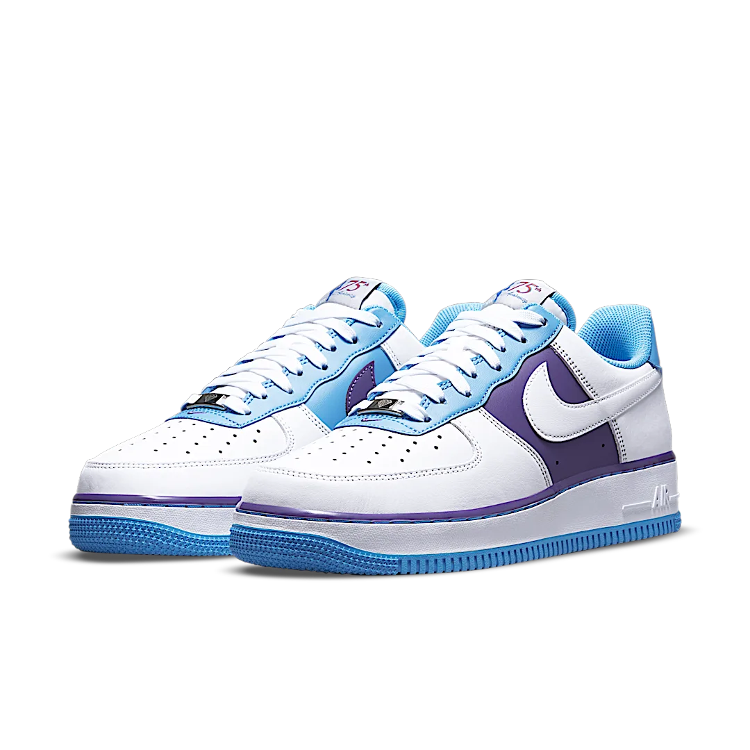 Overkicks - Nike Air Force 1 Low 07 LV8 NBA 75th Anniversary Lakers (DC8874-101) - vista trasera