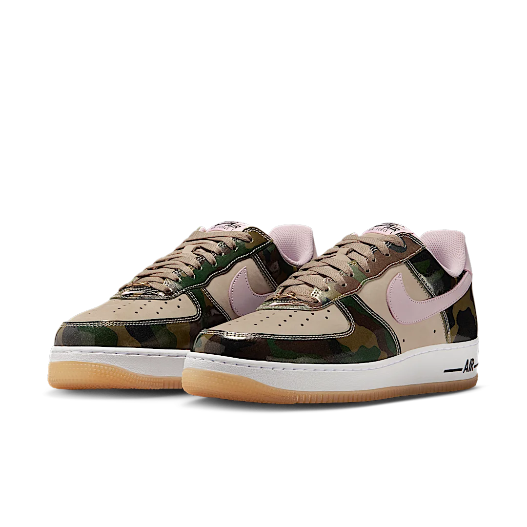 Overkicks - Nike Air Force 1 Low 07 LV8 Patent Camo Pink (HQ1967-200) - vista trasera