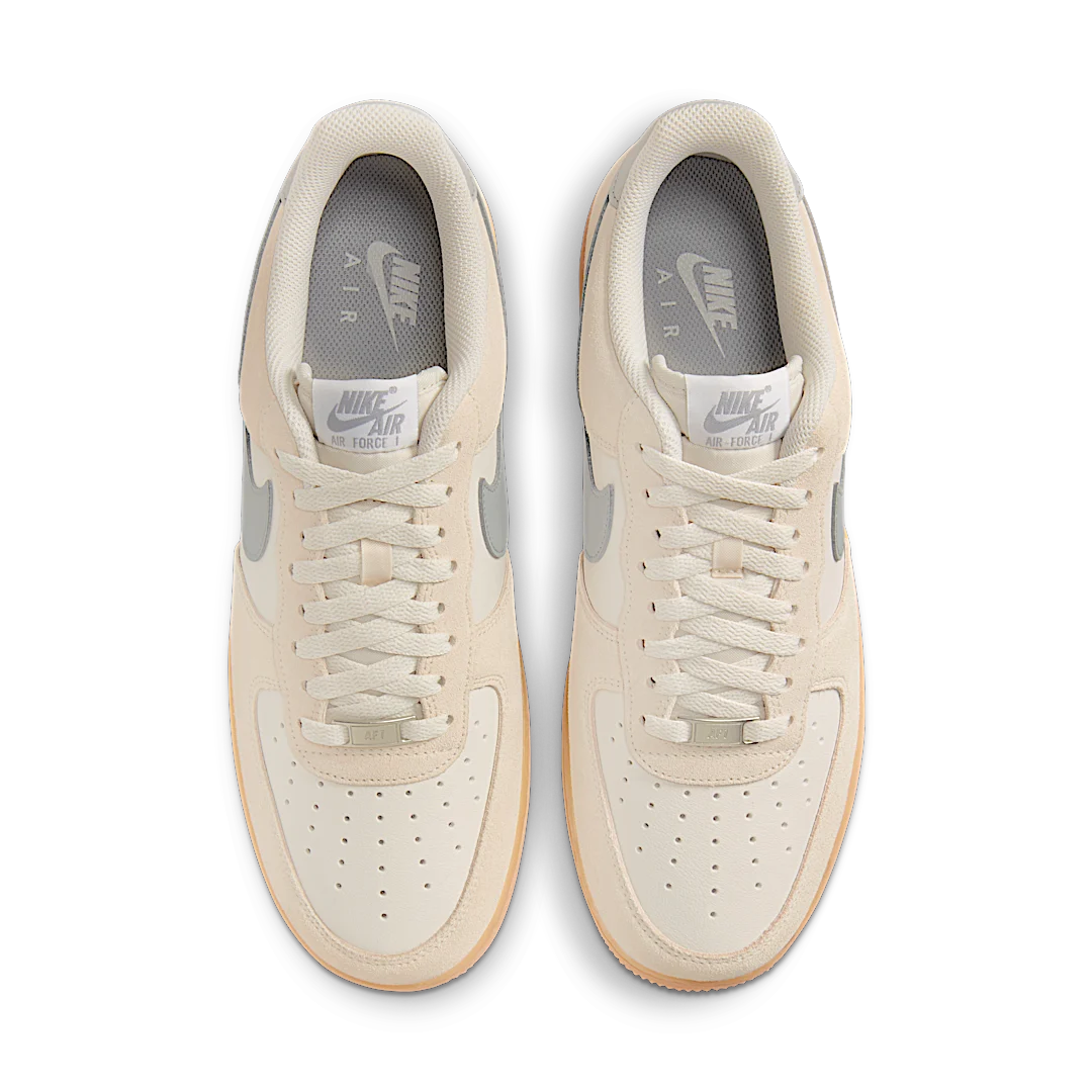 Overkicks - Nike Air Force 1 Low 07 LV8 Phantom Light Smoke Gum (FQ8714-002) - par completo