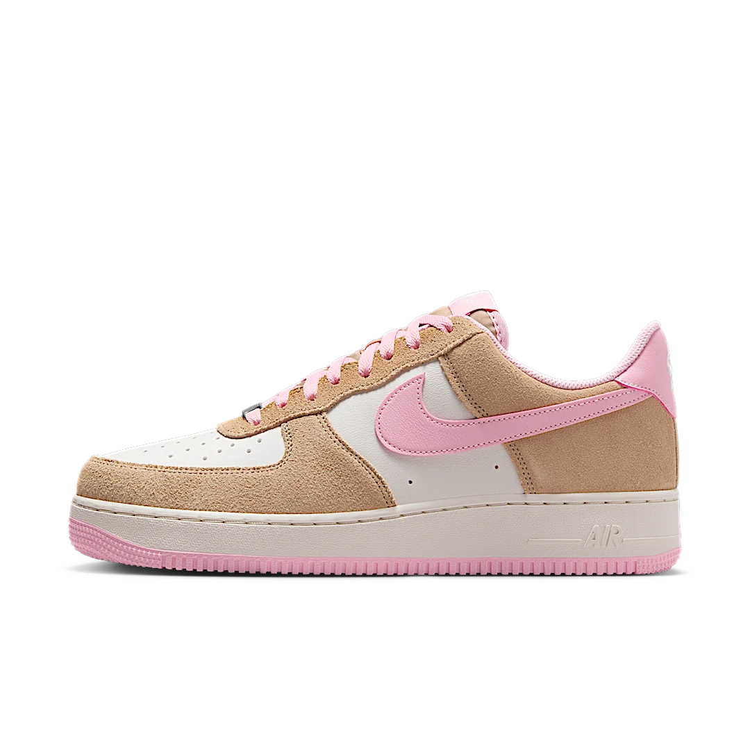 Overkicks - Nike Air Force 1 Low 07 LV8 Rattan Phantom Medium Soft Pink (FQ8714-202) - vista lateral