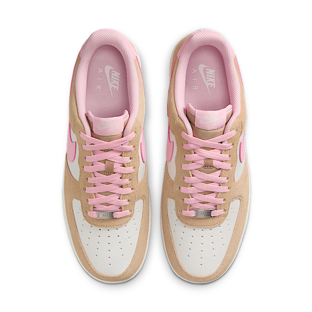 Overkicks - Nike Air Force 1 Low 07 LV8 Rattan Phantom Medium Soft Pink (FQ8714-202) - par completo