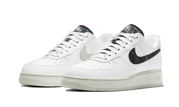Overkicks - Nike Air Force 1 Low 07 LV8 Recycled Wool Pack White Grey (CV1698-100) - vista trasera