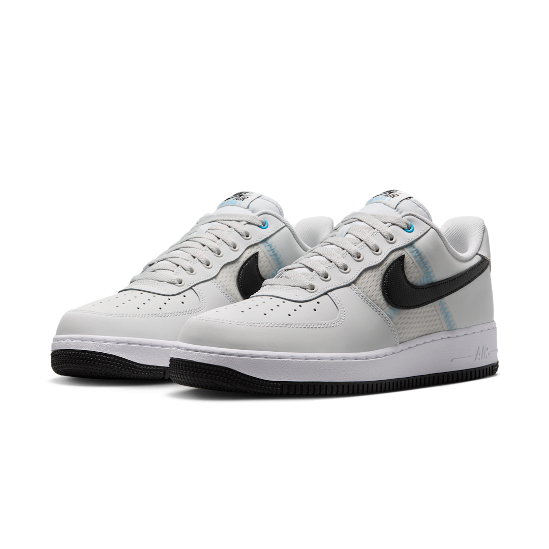 Overkicks - Nike Air Force 1 Low 07 LV8 SE Mesh Tape Photon Dust University Blue (IH4462-001) - vista trasera