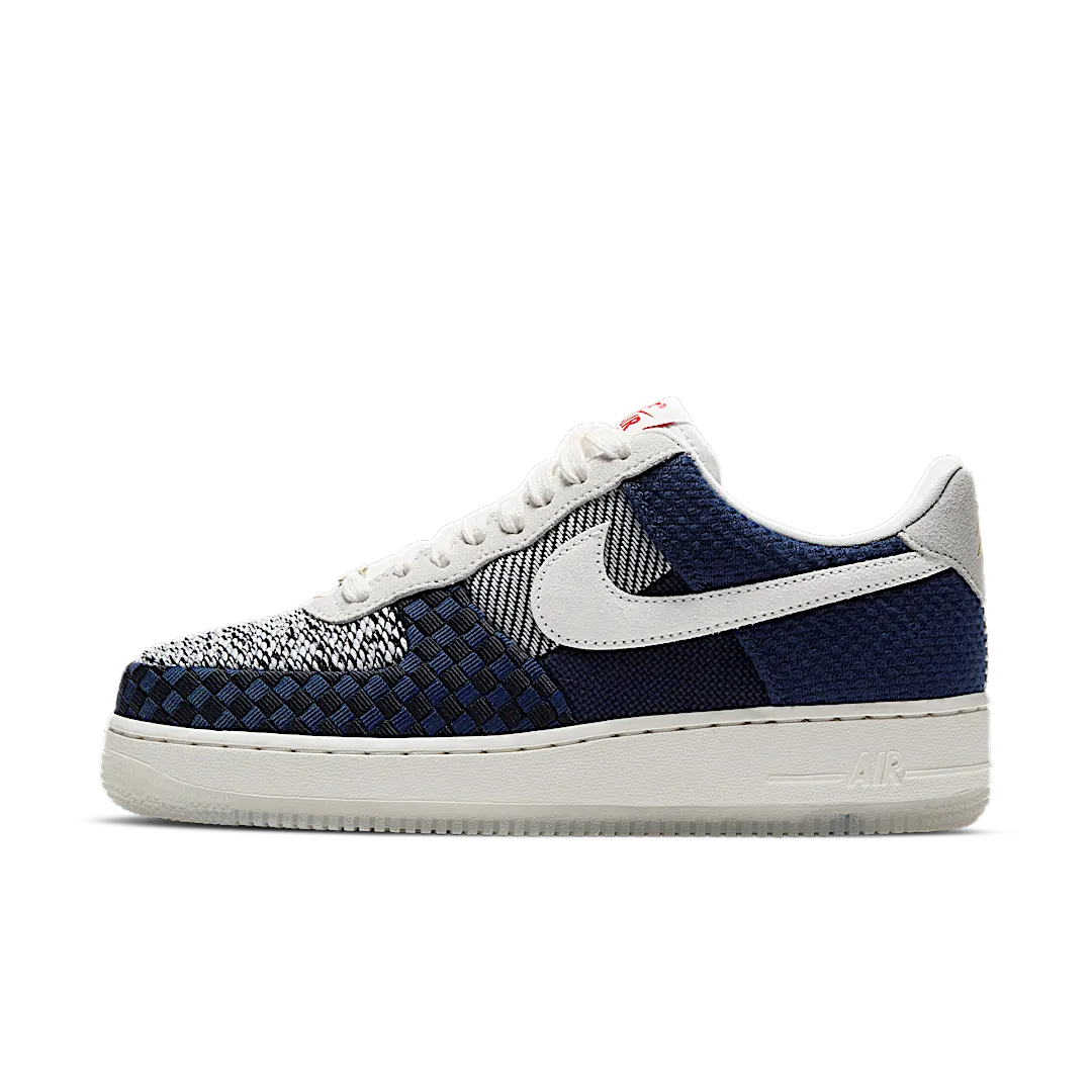 Overkicks - Nike Air Force 1 Low 07 LV8 Sashiko (DD5401-492) - vista lateral