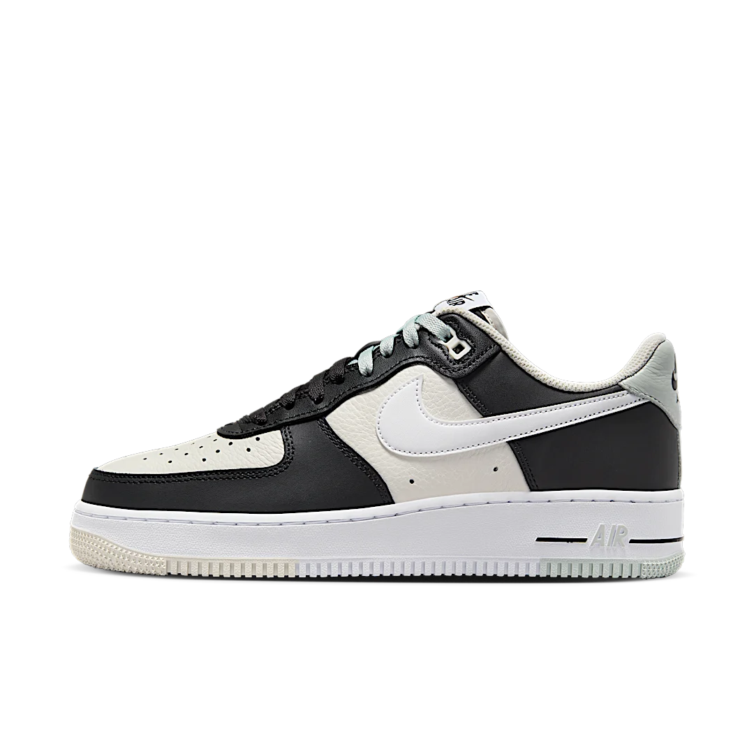 Overkicks - Nike Air Force 1 Low 07 LV8 Split Black Phantom (FD2592-002) - vista lateral