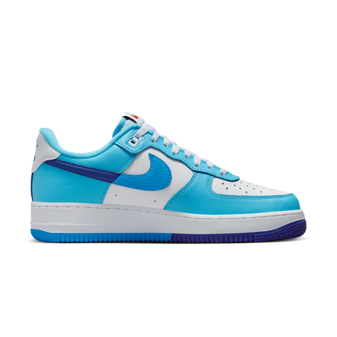 Overkicks - Nike Air Force 1 Low 07 LV8 Split Light Photo Blue Deep Royal (DZ2522-100) - par completo